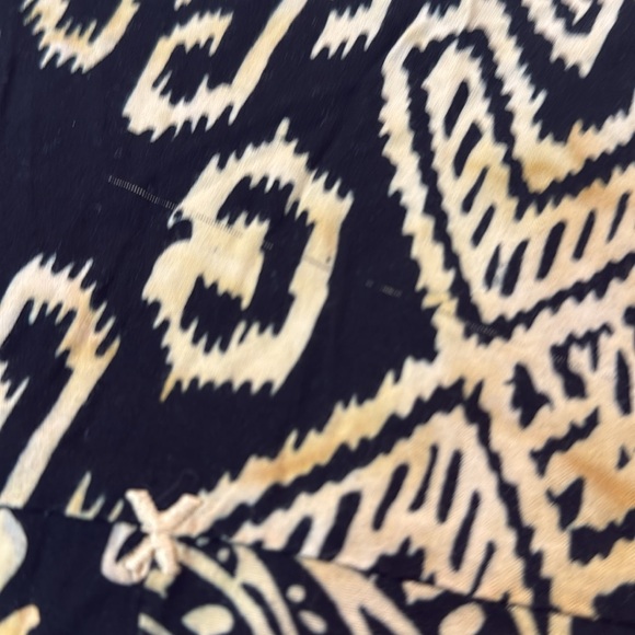 Santiki Boho Tropical Floral Print Patchwork Halter Sundress L - Picture 15 of 15